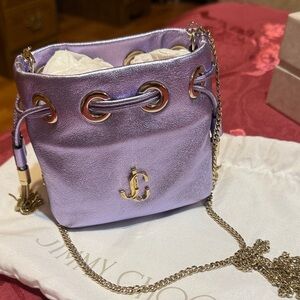 Jimmy Choo Lavender Mini Bag with Chain